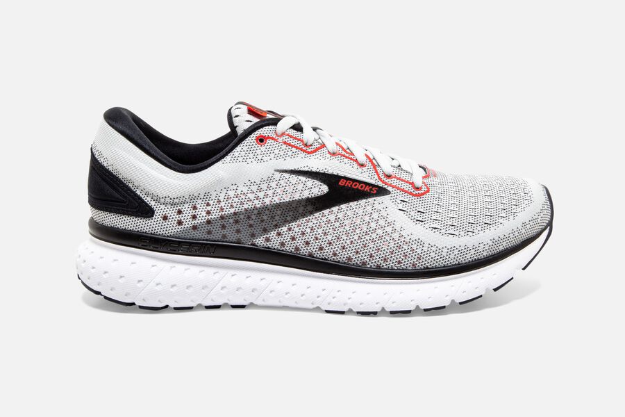 Brooks Glycerin 18 Road Löparskor Herr - Vita/Svarta - 7634-XPBEU